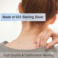 thumbnail image 2 of Extensor de collar VANBARIS de plata de ley 925 de 5, 7 y 10 cm, 2 of 7