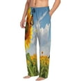 thumbnail image 6 of Rocae butterfly and sunflower for Mens Pajama Pants Pj Pants Mens Lounge Pants-Large, 6 of 6