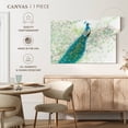 thumbnail image 4 of Elephant Stock Spring Peacock I Wall Art - Horizontal Canvas Wall Art - Living Room Wall Decor - Animal Canvas - Turquoise And White Decor By James Wiens - 51" x 34", 4 of 5
