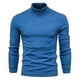 thumbnail image 2 of Suéteres gruesos de cuello alto de invierno para hombre, suéter informal con cuello de tortuga, Color sólido, calidad, cálido y delgado, 2 of 5