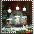 thumbnail image 5 of Luces navideñas decoración navideña forma de ventosa luces colgantes de ventana luces nocturnas pequeñas 3D luces de neón-3 piezas Rojo Verde, 5 of 5