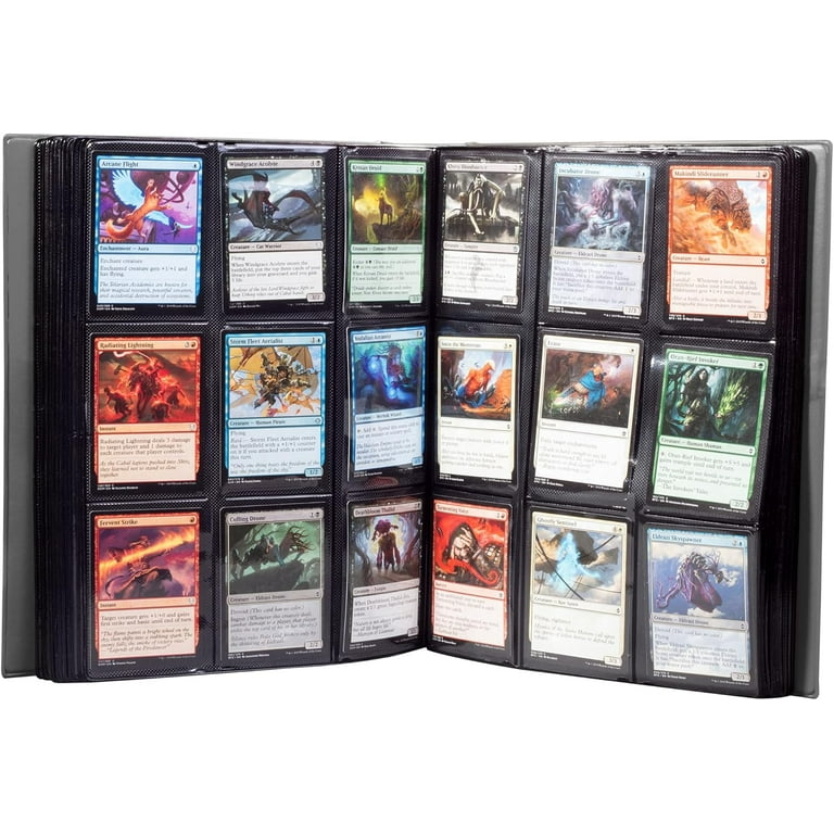 Monster Mega Binder Holofoil 9 Pocket Hard Cover Holds 720 Trading Cards Gray