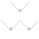 thumbnail image 2 of Collar del zodiaco Acuario Qarigey colgante oro rosa, 2 of 6