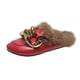 thumbnail image 2 of Retro mujer Vintage Casual gran gancho de bloqueo de Metal y bucle Enviros polar tacones bajos Slingback Otoño Invierno zapatos de punta redonda Wmkox8yii  shkj414, 2 of 6