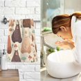 thumbnail image 7 of Bear Mushroom Pattern Bath Towel 100% Cotton Soft Thick High Absorbency Hand Face Towel Single Pack 16x28in, 7 of 7