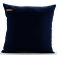 thumbnail image 3 of Navy Blue Throw Pillow Cover, Magnolia Flower Floral Theme Pillow Cover, 18x18 inch (45x45 cm) Throw Pillow Cover, Square Cotton Linen Pillow Cover Couch, Floral - Silver Magnolia, 3 of 3