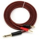 thumbnail image 2 of 1/4 to Banana Plug,6.35mm Gold-Plated 1/4 Male to Dual(1.5M), 2 of 5
