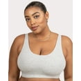 thumbnail image 4 of Cotton Comfort 2-Pack Bralette - Grey Heather/Black Hue, 4 of 6