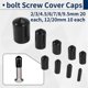 thumbnail image 5 of 160Pcs Assorted Size Rubber End Caps, Flexible Screw Thread Protector Caps Round Vinyl Bolt Screw Co, 5 of 5
