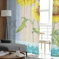 thumbnail image 4 of Sunflower Butterfly Lace Tulle Curtains for Bedroom Hall Living Room r Chiffon Curtain for Balcony Kitchen Home Drapes, 4 of 7