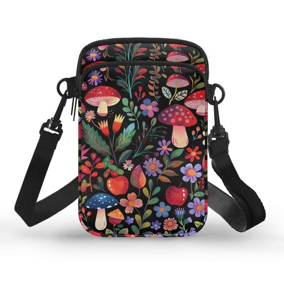 HELLHERO Lightweight Adjustable Shoulder Strap Crossbody Bag, Vintage Polyester for Outdoor Daily Use