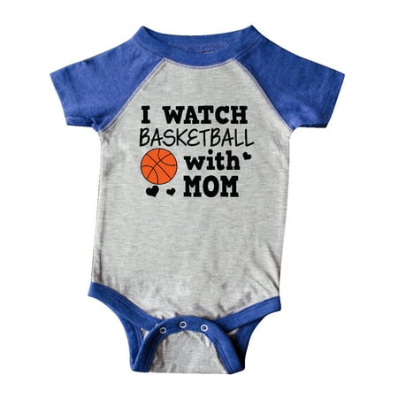 

Inktastic I Watch Basketball with Mom Gift Baby Boy or Baby Girl Bodysuit
