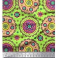 thumbnail image 1 of Soimoi Viscose Chiffon Fabric Floral Mandala Print Fabric by Yard 42 Inch Wide, 1 of 1