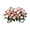 Pink, variant on 1 Pc 19.69" Artificial Cemetery Flower Saddle for Headstone, 36 Full Roses with Rustproof Galvanized Frame All Weather Grave Decorations for Memorial Day, Pure White & Classic Red