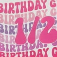 thumbnail image 5 of Baby Onesies Girl Baby Rompers Baby Girl 1/2 Birthday One-piece Outfit Birthday Bubble Romper Cute Embroidered Tshirt Bodysuit Short Sleeve Jumpsuit, 5 of 7