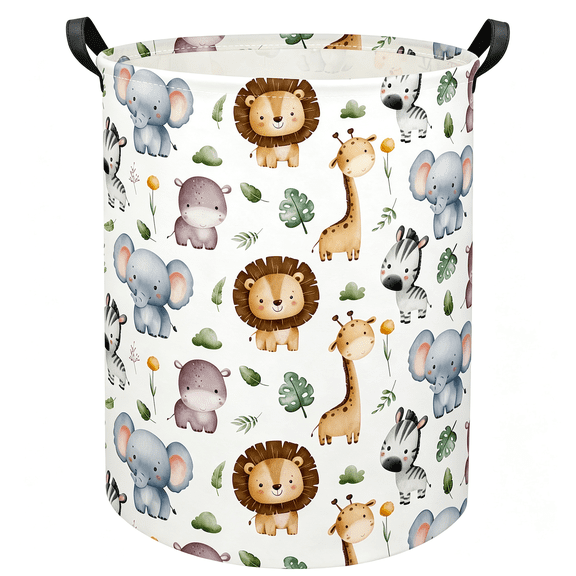 ACDANC Baby Laundry Hamper Basket Baby Hamper for Nursery Boy and Girl Cute Kids Toys Storage Bin Organizer Animal Room Decor Baby Hamper(Animal)