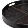 thumbnail image 2 of Regina Andrew 20-1582BLK Derby 24" Wide Round Leather Tray - Black, 2 of 3