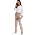 thumbnail image 5 of Women's Dress Pants Stretchy Straight Leg Yoga Work Slacks with Pockets Business Casual Pants Petite/Regular/Tall, 5 of 16