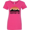 thumbnail image 3 of Inktastic Denver Colorado Skyline Vintage Women's T-Shirt, 3 of 5