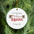 thumbnail image 2 of Family Christmas Ornaments Personalized Family of Three Christmas Ornament 2025, Best Parents and Kids Gift for Wife, Husbands, Her, Him Baby First Christmas Ornaments(D), 2 of 4