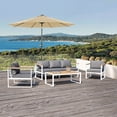 thumbnail image 3 of Mondawe 9ft Patio Umbrella 32 LED Solar Light Market Umbrella Taupe with Tilt and Crank, 3 of 11