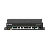 NETGEAR AV Line M4250-9G1F-PoE  - Switch - L3 - managed - 8 x 10/100/1000 (8 PoE )   1 x 10/100/1000   1 x Gigabit SFP - side to side airflow - rack-mountable - PoE  (110 W)
