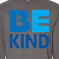 thumbnail image 4 of Inktastic Be Kind Logo in Blue Long Sleeve T-Shirt, 4 of 5