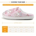 thumbnail image 2 of Kids Slippers Kuromi And My Melody House Slippers Warm Soft Plush Slipper Anti-Slip Winter Fluffy House Shoes for Boys Girls, 2 of 7