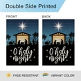 thumbnail image 5 of O Holy Night Garden Flag Nativity Garden Flag 12.5x18 Double Sided Vertical Burlap Farmhouse Yard Flag Christmas Outdoor House Decoration, 5 of 6