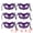 Rose, variant on Unique Bargains 6-Pack Venetian Half Face Masks Set for Halloween Party Blue 7.1" x 3.1"