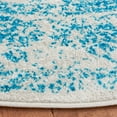 thumbnail image 5 of SAFAVIEH Adirondack Wyatt Traditional Distressed Area Rug, Ivory/Teal, 6' x 6' Round - Transitional Modern Design, Ivory & Teal, Ideal for Living Room, Bedroom, Dining Space, 5 of 13