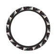 thumbnail image 2 of Lsque Red Black Ink Style Bald Eagle Ultra Soft Car Steering Wheel Cover for Women, Standard 15 inch Size for Truck Van SUV Auto, 2 of 8