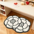 thumbnail image 2 of Flower Shape Bath Mat Diatom Mud Absorbent Rug Non-Slip Bathroom Carpet for Kitchen Door Entrance Washable Decor(G), 2 of 6