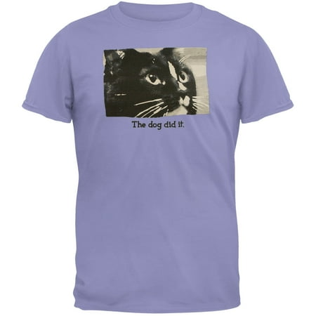 The Dog Did It Cat Adult T-Shirt (Best Cat Food For Male Cats)