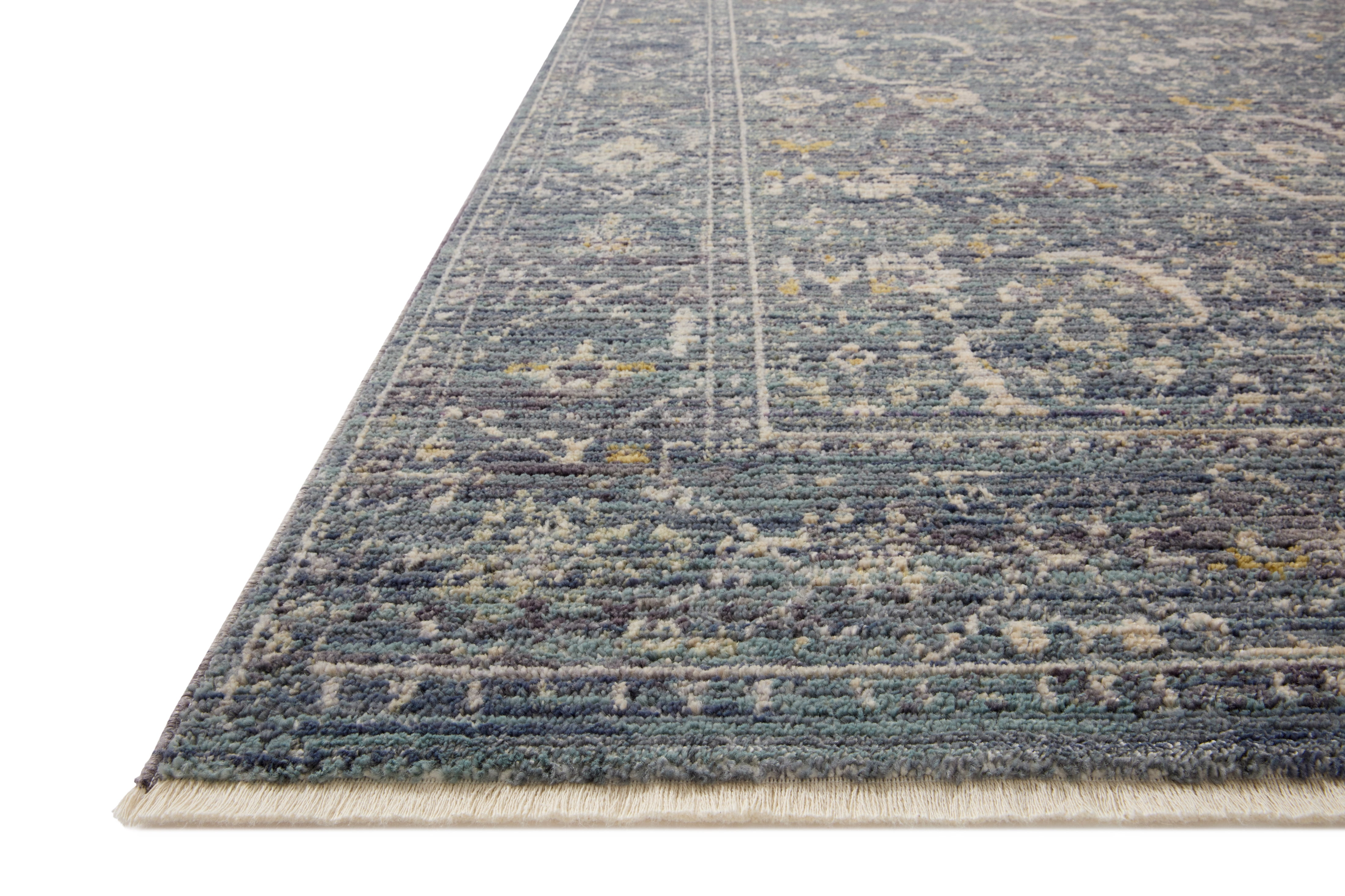 Jean Stoffer x Loloi Bradbury Ocean / Gold 2'-6" x 8'-0" Runner Rug
