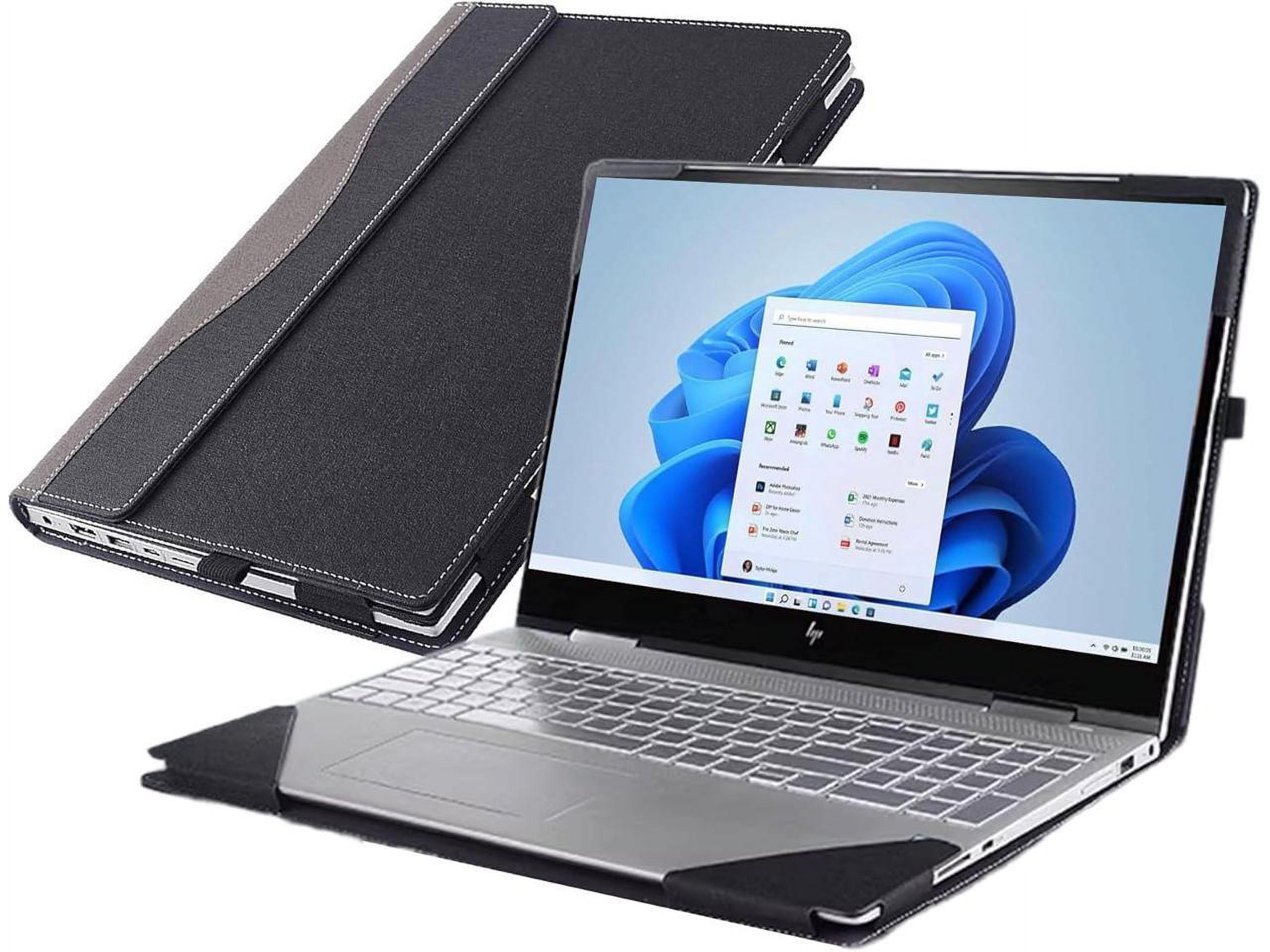 Case Cover for 14 inch HP Laptop 14-ep 14t-ep 14z-em 14-em & Hp Pavilion Laptop 14-dv 14-ec 14z-ec, PU Leather Notebook PC Sleeve Protective Bag Accessory