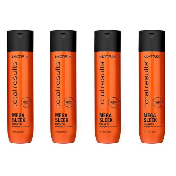 Matrix Total Results Mega Sleek Shampoo, 10.1oz (Pack of 4)