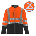 thumbnail image 6 of RefrigiWear HiVis Insulated Softshell Jacket - High-Visibility, Warm Work Coat, Water-Repellent, Windproof, Reflective Safety Gear, 6 of 8