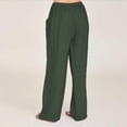 thumbnail image 2 of HAOYUNL Linen Pants Women/Womens Linen Pants/Cotton Linen Pants Women//Plus Size Linen Pants//Linen Beach Pants Women//Loose Pants for Women Summer S-XXXL, 2 of 9