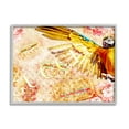 thumbnail image 4 of Stupell Industries Dazzling Glam Parrot Floral Pattern Upscale Bling Graphic Art Gray Framed Art Print Wall Art, Design by Ziwei Li, 4 of 5
