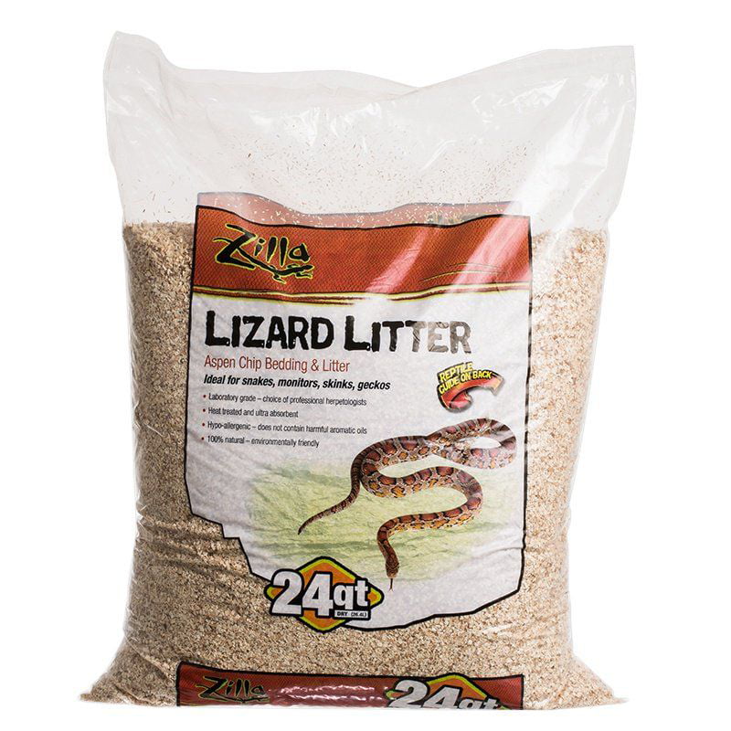Zilla 100111310 Snake and Lizard Litter Aspen 24 qt.