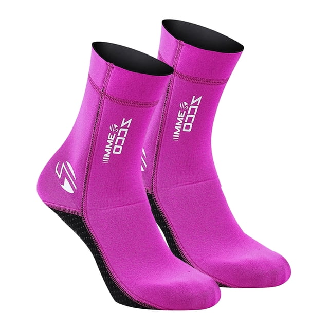 Calcetines de buceo Neopreno Buceo Traje De Neopreno Botas Natación Sunnimix Warm Rose Red S