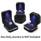 thumbnail image 5 of Luxury Ring Box, Square Velvet Wedding Ring Case Jewelry Gift Box With Led Light For Proposal Engagement Wedding, Black, 5 of 5