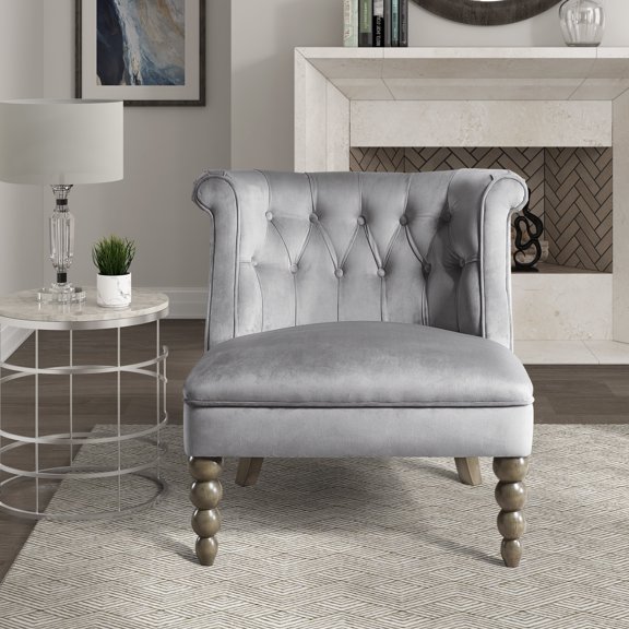 OakvillePark Belfast Wingback Chair, Gray