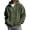 Army Green, variant on FENGYOU Mens Corduroy Zip Up Hoodie Oversized Drop Shoulder Sweatshirt Ribbed Long Sleeve Hooded Jacket Casual Pullover Army Green L