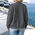 thumbnail image 3 of Women Zip up Jackets, Long Sleeve Loose Hoodless Workout Outerwear, Full Zip Winter Fall Casual Coats for Women, Hiking Sports Home Walking, 3 of 7