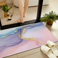 thumbnail image 5 of JML Non-Slip MicrofiberFabric & Rubber Doormat - Soft Entryway Rug for Home/Office (24"x36") - Easy Clean Door Mat for Indoor/Outdoor Use, Marbled Pastel gold, 5 of 6