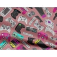 thumbnail image 5 of oneOone Rayon Rose Pink Fabric Video Game Craft Projects Decor Fabric Printed By The Yard 56 Inch Wide, 5 of 5