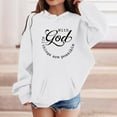 thumbnail image 2 of LUOGENLI Hoodies Girls Sweatshirts Size 14-16 Soft Girl's Boy's Hoodie Long Sleeve Soft Sweatshirt Graphic Hoody Kids Cute Pullovers Top Clothes for Girls White 5-6 Years, 2 of 4