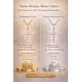 thumbnail image 2 of MOONELLE Moissanite Cross Necklace for Women, 925 Sterling Silver, Yellow Gold Plated, 2 of 8